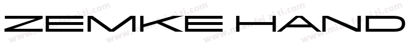 Zemke Hand ITC Std字体转换